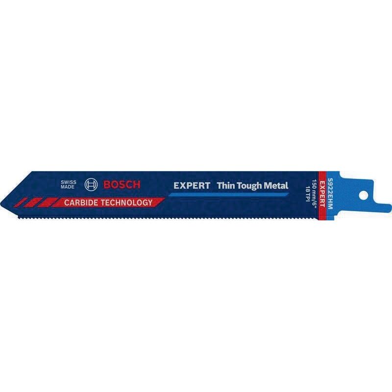 foto del prodotto s922ehm lama per sega a nastro con punta in metallo duro 150 mm per acciaio inossidabile 2608900360 bosch
