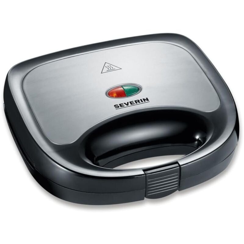foto del prodotto sa 2969 apparecchio per panini nero potenza 600w piastre antiaderenti severin