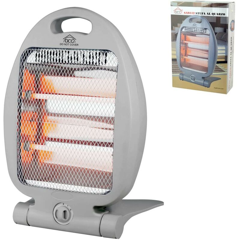 foto del prodotto sa9112 stufa elettrica alogena 400w 800w dcg