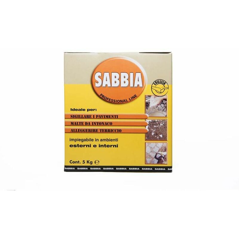 foto del prodotto sabbia, confezione da 5 kg