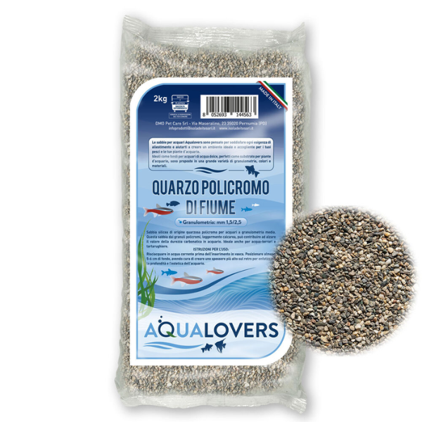 foto del prodotto sabbia decorativa per acquari d acqua dolce quarzo aqualovers 2 kg quarzo 1 ordine scegli lo sconto bzr5 bzr20 200 punti fedelt 
