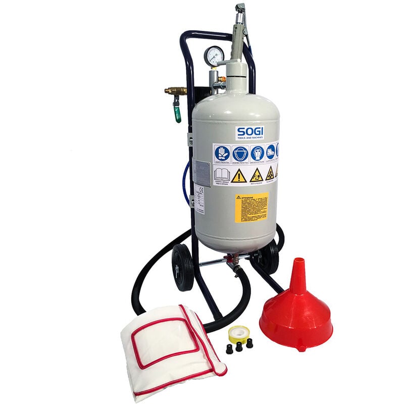 foto del prodotto sabbiatrice professionale portatile per esterni restauri sverniciature multisuperficie sogi sp-5