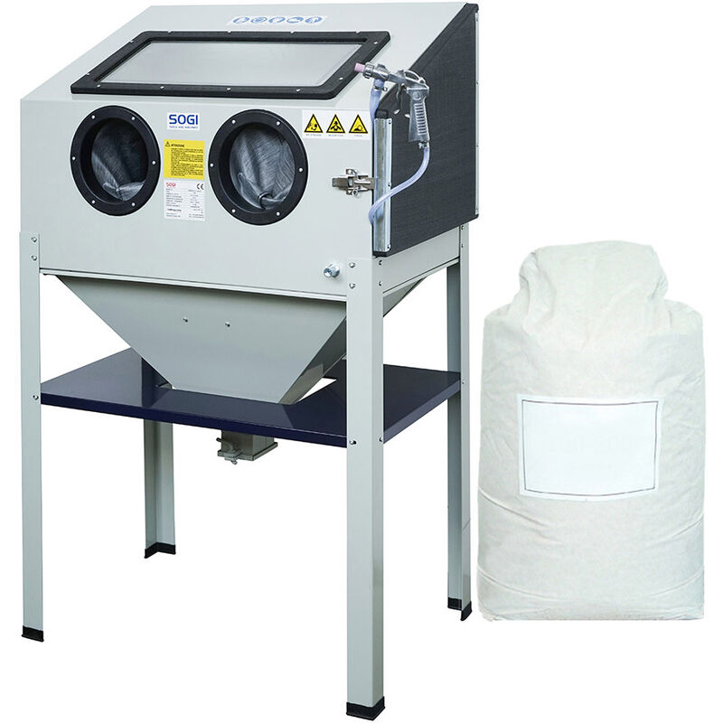 foto del prodotto sabbiatrice professionale sogi s 85 sacco 25 kg di corindone grana 80 allumina