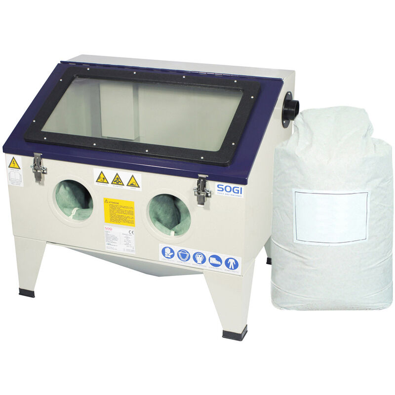 foto del prodotto sabbiatrice sogi s 72 da banco sacco 25 kg di microsfere in vetro grana 200 300, sogi s 72 25 kg di microsfere in vetro grana 200 300