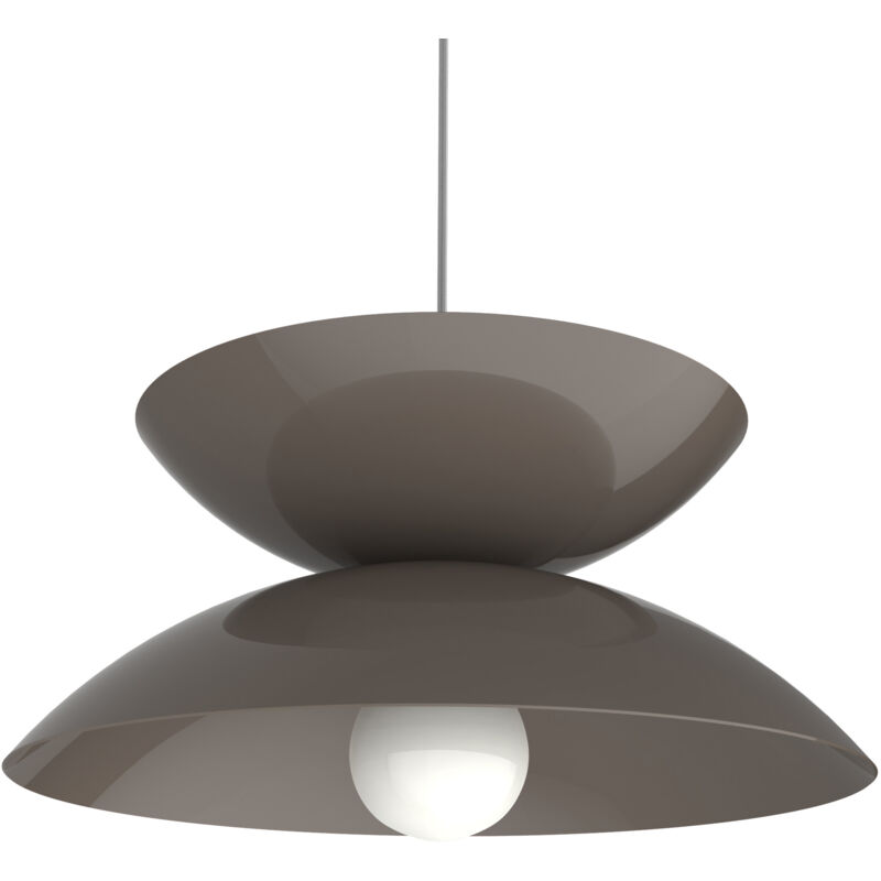 foto del prodotto sablier sospensione, 1x e27, max 42w, metallo, grigio tortora, d40cm lumicom