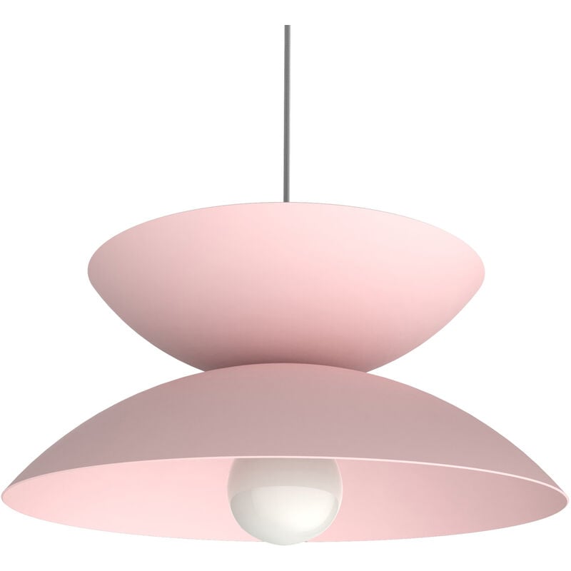 foto del prodotto sablier sospensione, 1x e27, max 42w, metallo, rosa, d40cm lumicom