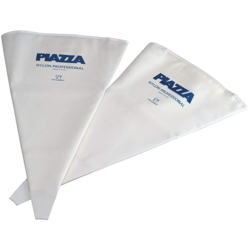 foto del prodotto sac a poche professionali senza beccucci - confezione 2 sacchetti da 34 cm - per realizzare decorazioni su dolci, torte, cioccolatini e pasticcini - riutilizzabili e resistenti in nylon - piazza