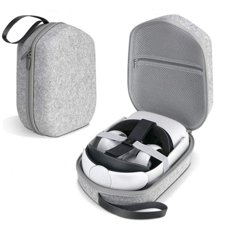 foto del prodotto sac de rangement pour lunettes de r alit virtuelle eva anti rayures, tui de transport portable pour lunettes de jeu vr pour quest 2