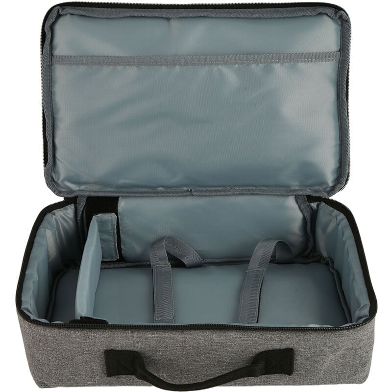 foto del prodotto sac de transport pour projecteur 13,6 x 7,9 x 4 pouces en nylon robuste avec poign e robuste pour voyage gris