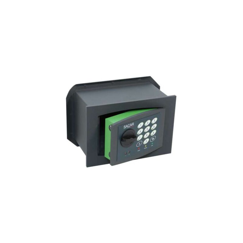foto del prodotto sacar due cassaforte elettronica a muro mm.260x180x150 spessore mm.8