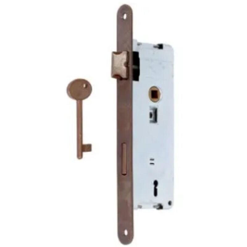 foto del prodotto sacar serratura per porte interne confoto chiave 35mm lunghezza 210mm bronzata