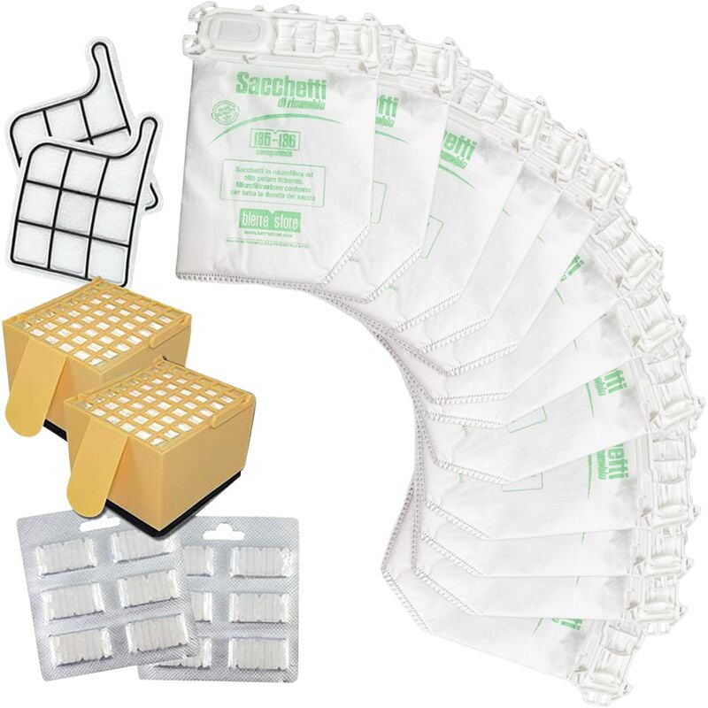foto del prodotto sacchetti compatibili folletto vk 135 vk 136 12 sacchetti 12 profumi 4 filtri