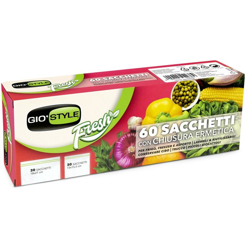 foto del prodotto sacchetti ermetici fresh giostyle size 12 20