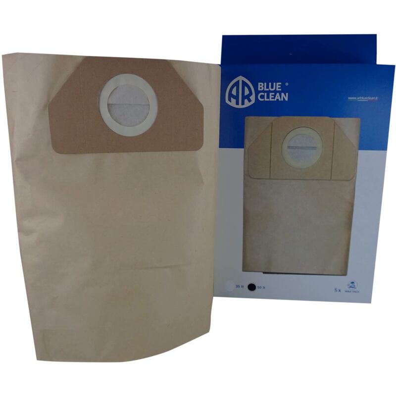 immagine 0 del prodotto sacchetti filtro in carta 50 l per aspiratori solidi e liquidi ar blue clean