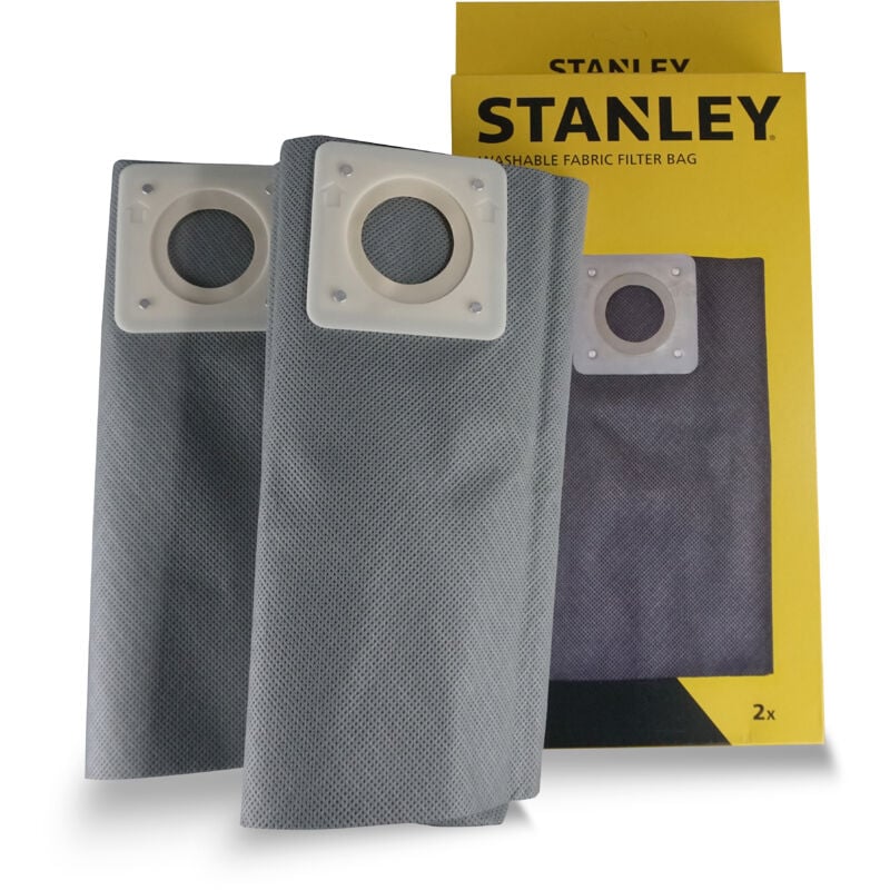 foto del prodotto sacchetti filtro in stoffa 30 l per aspiratori solidi e liquidi 2 pcs - stanley