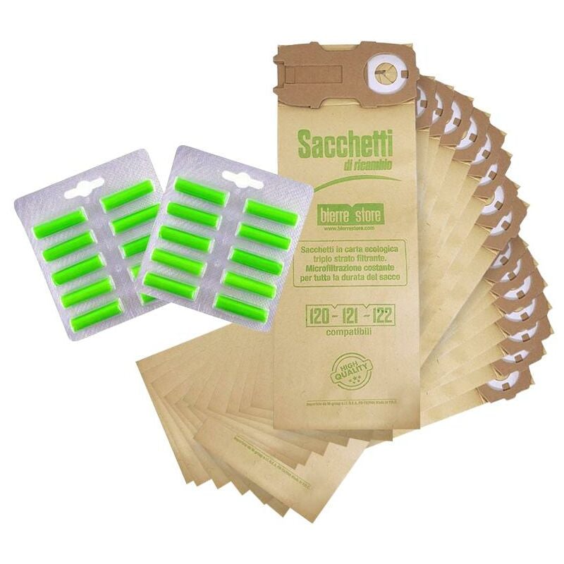 foto del prodotto sacchetti folletto vk 120 vk 121 vk 122 16pz profumi compatibili
