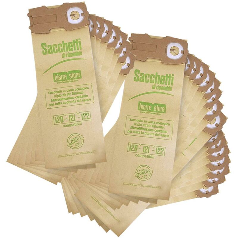foto del prodotto sacchetti folletto vk 121 vk 122 vk 120 24pz compatibile