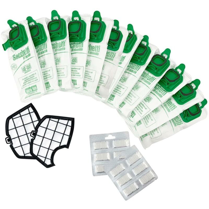 foto del prodotto sacchetti folletto vk 140 vk 150 12pz profumi filtri compatibili