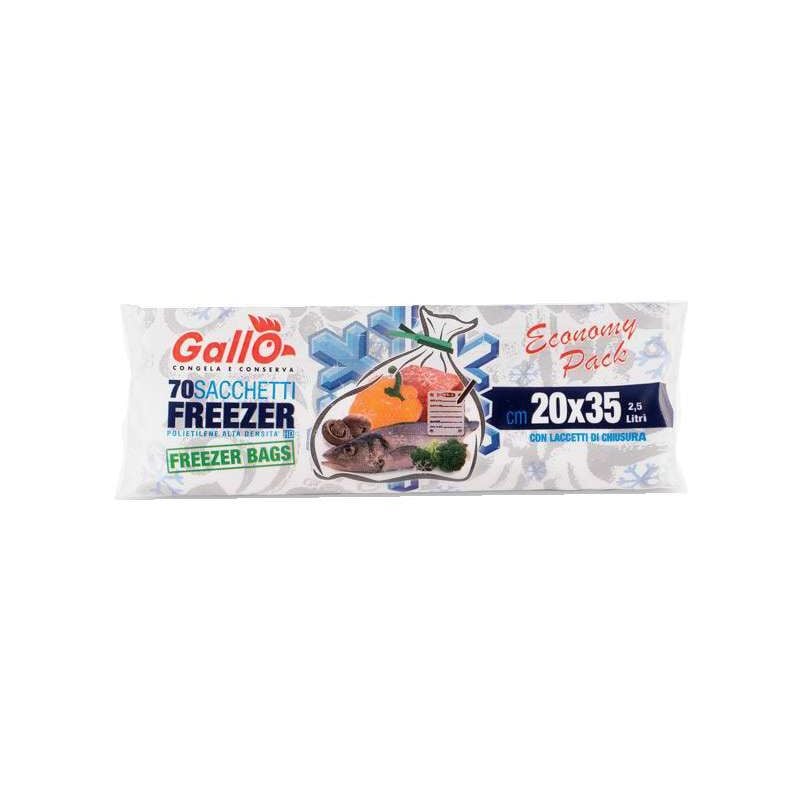 foto del prodotto sacchetti freezer rotolo cm 20x35 pz 70 gallo