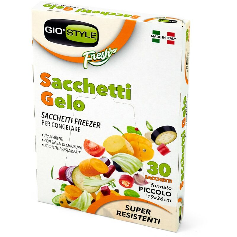 foto del prodotto sacchetti gelo misure assortite giostyle size 29x42 cm 15 pz