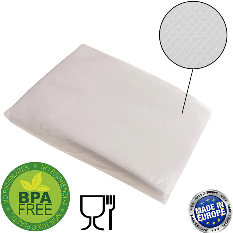 foto del prodotto sacchetti goffrati sottovuoto 20x30 cm confezione da 100 pz. 
