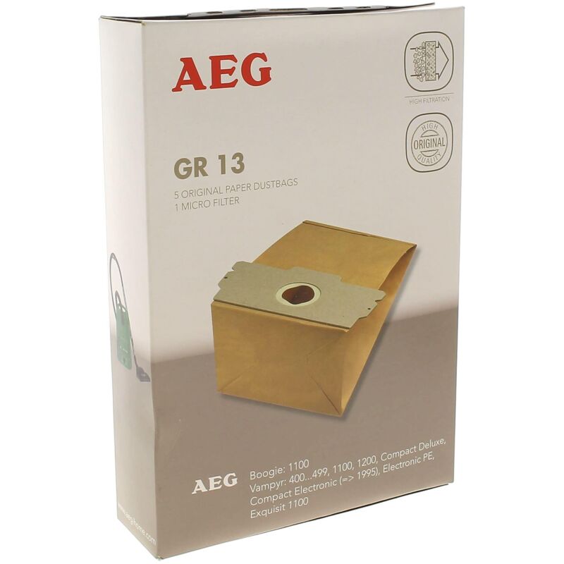 foto del prodotto sacchetti grobe per aspirapolvere 13 per 5 per a.e.g hoover