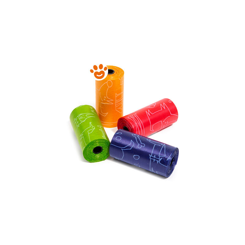 foto del prodotto sacchetti igienici colorati x20 pezzi sacchetti igienici colorati x20 pezzi confezione da 1 pezzo colori assortiti leopet