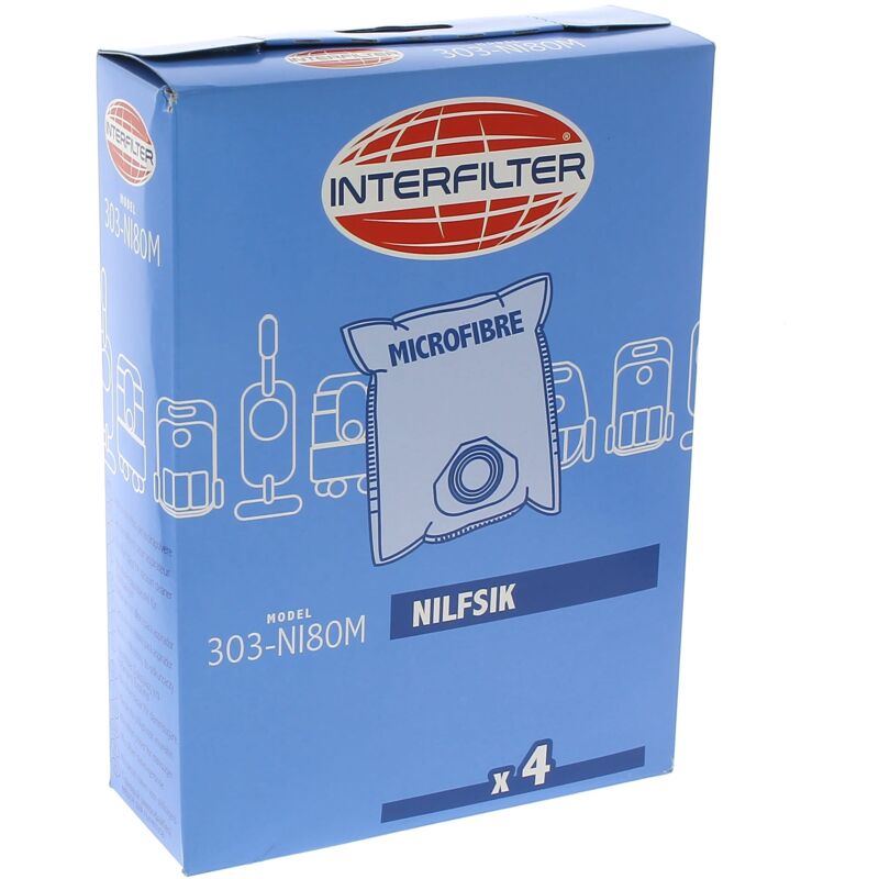 foto del prodotto sacchetti per 4 microfibre per nilfisk hoover