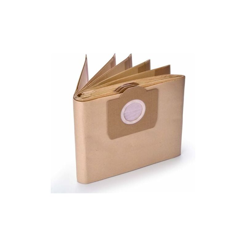 foto del prodotto sacchetti per aspirapolvere per karcher wd3, wd3p, mv3 - confezione da 5 sacchetti filtro di carta sostitutivi per aspirapolvere a umido e a secco