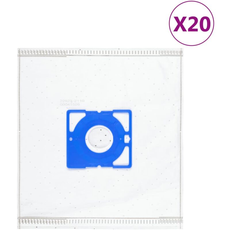 foto del prodotto sacchetti per aspirapolvere per uni bag 20 pz vidaxl