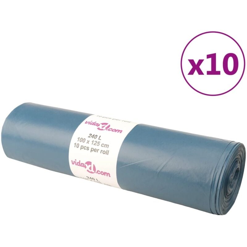foto del prodotto sacchetti per cestini 100 pz blu 240 l vidaxl