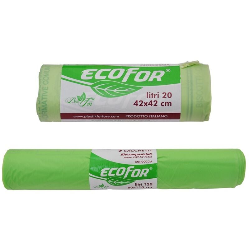 foto del prodotto sacchetti per nettezza urbana compostabili biodegradabili cm 80x110 cf.7 pz