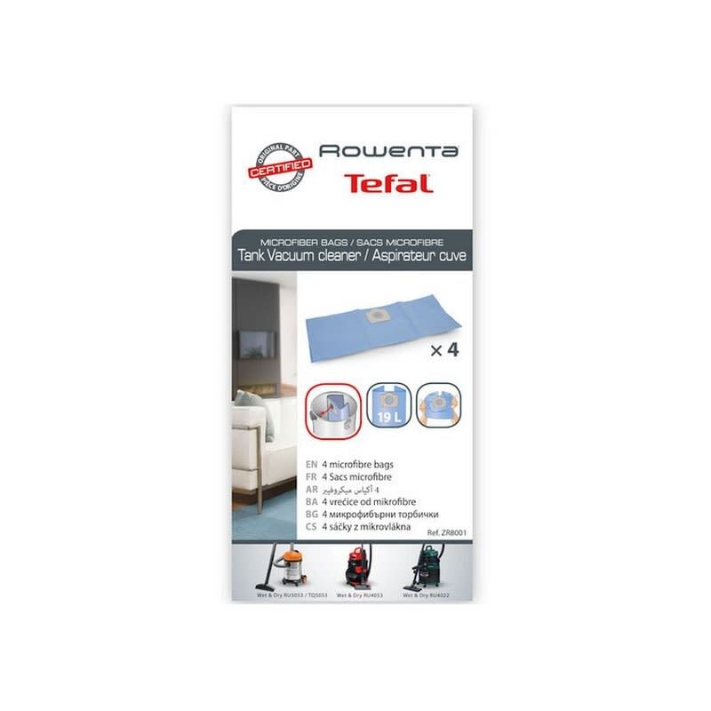 foto del prodotto sacchetti per vuoto da 4, zr8001 per rowenta hoover