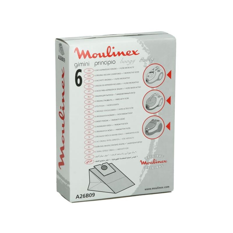foto del prodotto sacchetti per vuoto gimini boogy principio per moulinex hoover