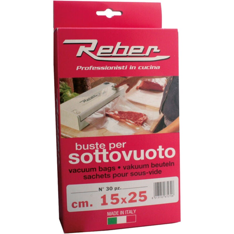 foto del prodotto sacchetti pretagliati per sottovuoto 20 x 30 cf. 20 pz