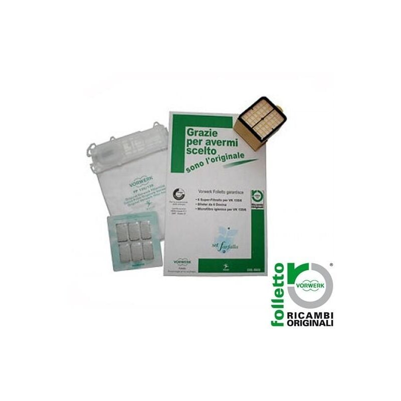 foto del prodotto sacchetti set farfalla folletto vorwerk vk 135 vk 136 originale