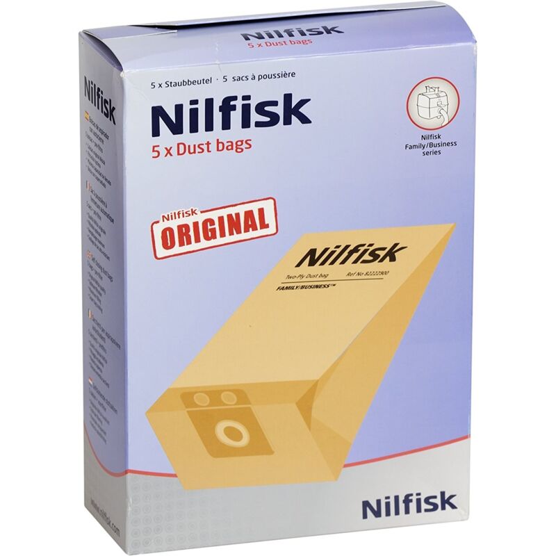 foto del prodotto sacchetti x5 per aspirapolvere anticipata di nilfisk