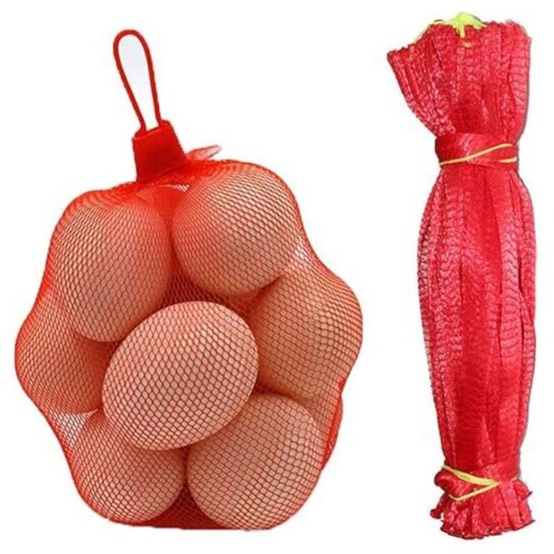 foto del prodotto sacchetto a rete riutilizzabile, 200 pezzi sacchetti a rete in nylon per verdure, rete per imballaggio di frutta e verdura, per sacchetti a rete per