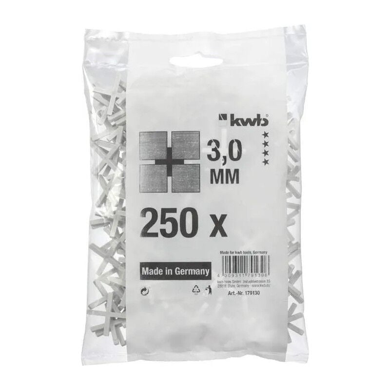 foto del prodotto sacchetto di 250 distanziatori per piastrelle 3 mm