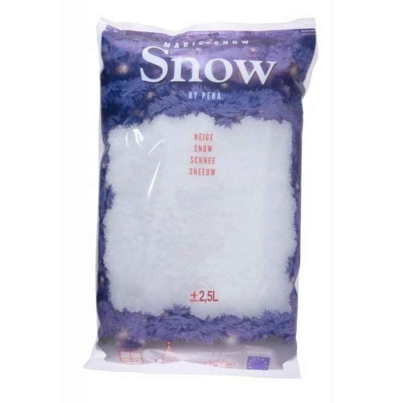 foto del prodotto sacchetto di neve artificiale in polvere 2,5 l peha