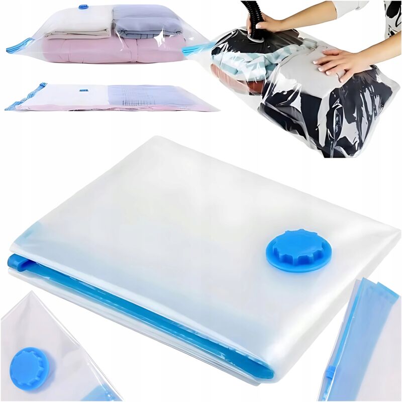 foto del prodotto sacchetto sottovuoto riutilizzabile per indumenti e biancheria da letto 50x70