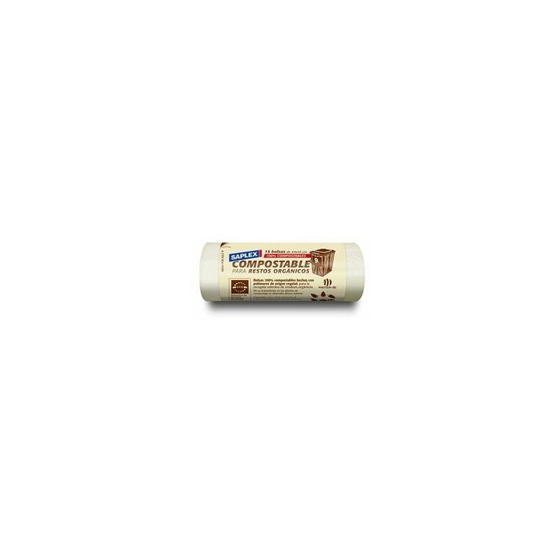 foto del prodotto sacchetto spazzatura compostabile 9l 44x44cm 15 unit vegetale