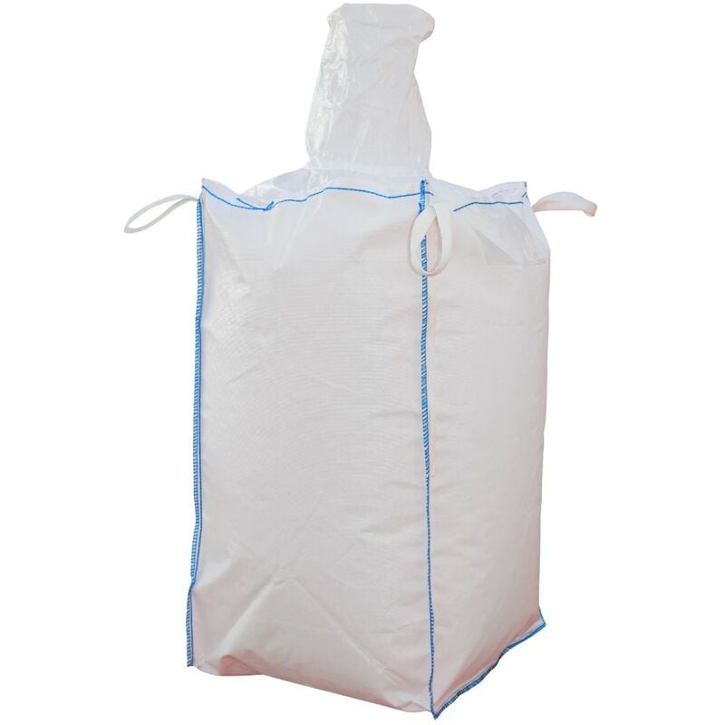 foto del prodotto sacchi big bag omologati 1x1000 kg 90x90x120 cm, sacco polipropilene per trasporto e smaltimento rifiuti speciali e calcinacci anche come sacchi