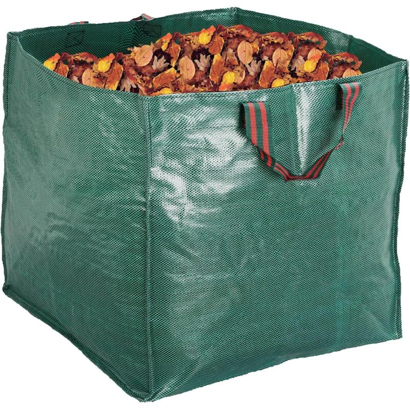 foto del prodotto sacchi da giardino riutilizzabili per giardino, prato, piscina, contenitore per la raccolta dei rifiuti da giardino da 270 litri 65 x 65 x 65 cm 