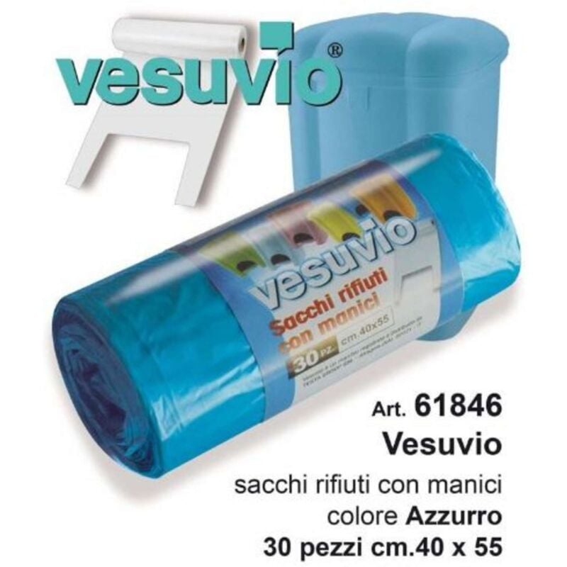 foto del prodotto sacchi pattumiera 30pz blu 40x45 61846