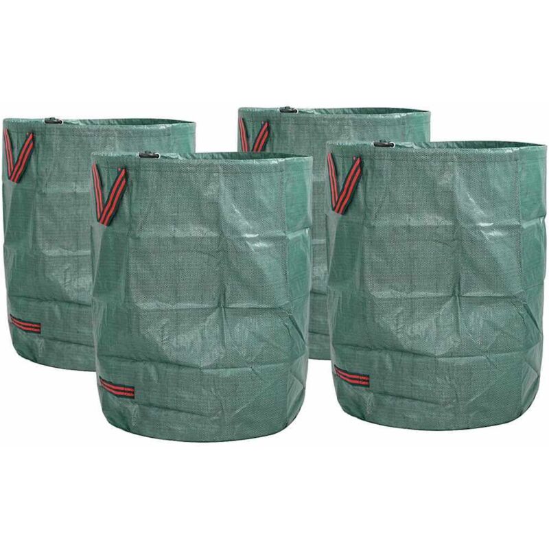foto del prodotto sacchi per rifiuti da giardino 4 pcs verde 66 x 66 x 83.5 cm vidaxl