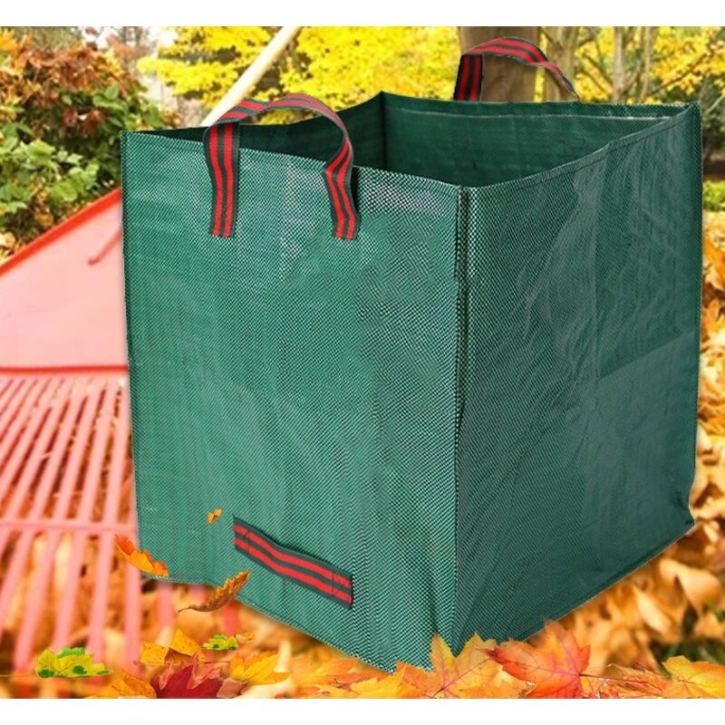 foto del prodotto sacchi per rifiuti da giardino quadrati pieghevoli da 270 litri 65x65x65cm 