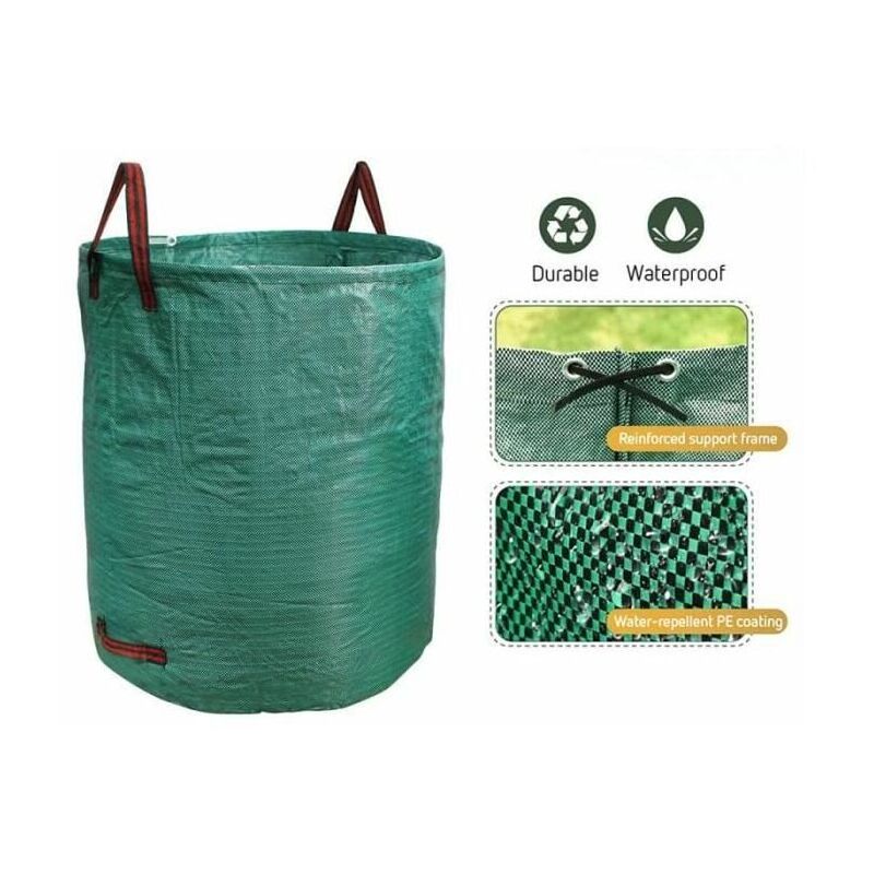 foto del prodotto sacchi per rifiuti da giardino, sacco per foglie resistente, riutilizzabile all aperto