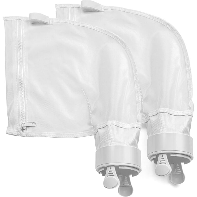 foto del prodotto sacchi raccogli fanghi adattabili per pulitori robotizzati per piscine polaris 280 480. confezione da 2 sacchetti filtro in nylon rinforzato zip k13