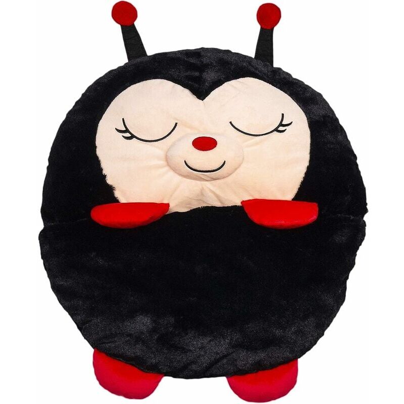 foto del prodotto sacco a pelo pieghevole, 2 in 1 anti calcio sacco a pelo per bambini, stile coccinella